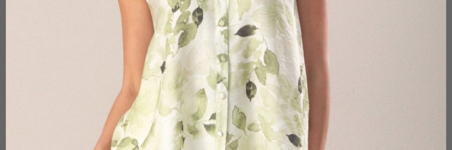 Blusa estampada de manga cava
