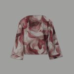 Túnica estampada com detalhe no ombro